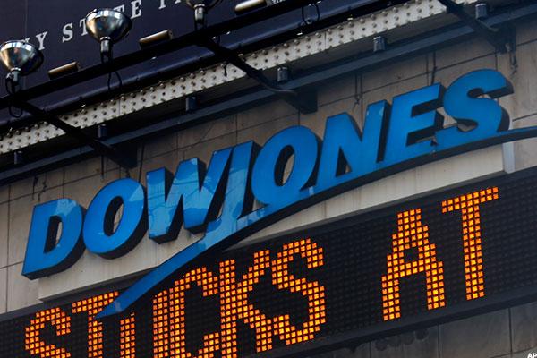 Where can you find a list of stocks in the Dow Jones Industrial Average?